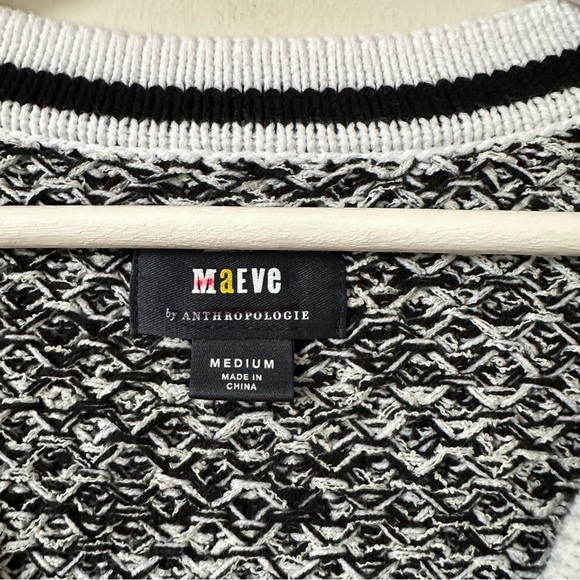 Anthropologie Maeve Tweed Boyfriend V Neck Cardigan Size M - Picture 8 of 10